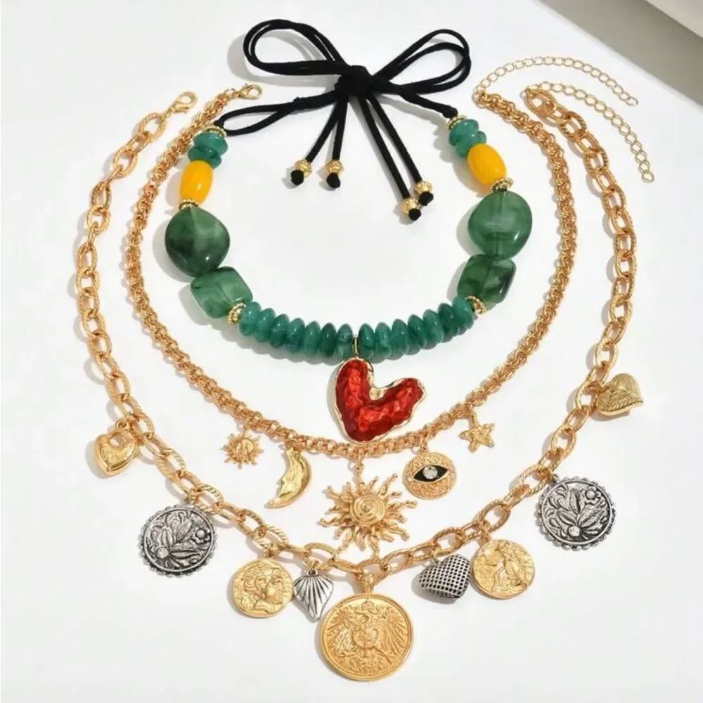 Boho Necklace Set Q889 - Picture 3 of 8